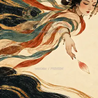 A Falling Blossom · Illustration Image