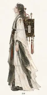 Shanlan Cangzhu, original promotional page character, left side · Illustration Image