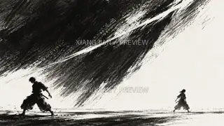 Between Charcoal Shadows · Abstract AI Image