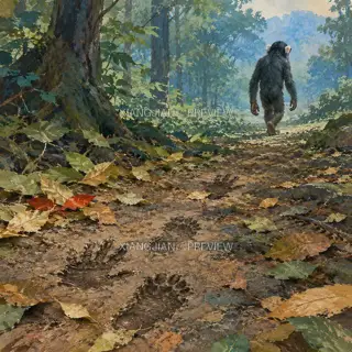 Tracks in the Clearing · Illustration AI Image