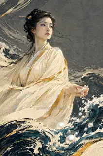 The Sea in Her Eyes · Illustration Image