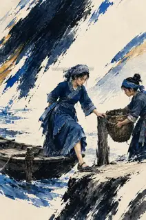Basket onto the Bank · Illustration Image