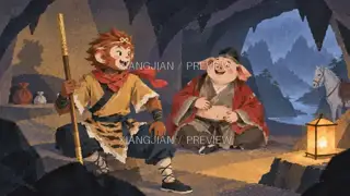 Stories on the Mountain Path 310 · Paper Art AI Image