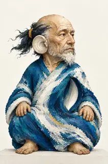 Tide Crossing Listener, Tide Tune Hears Sea, Q Style Avatar · Illustration Image