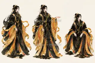 Yaogold Musician · Promo Page Original Character · Poses and Movement · Illustration Image