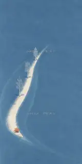 Staying in the Middle of the Water · Illustration Image