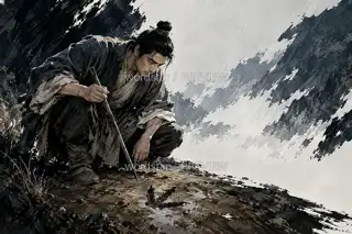 Reading the Footprints · Illustration Image