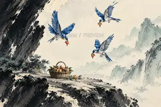 Food at the Stone Court · Illustration Image