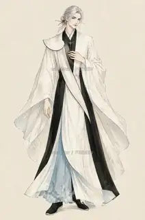 Snow Porcelain Dream Gazing - Mythic Character Art · Illustration Image