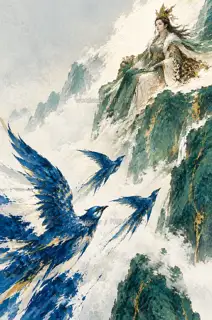 Bluebirds Carrying News · Illustration Image