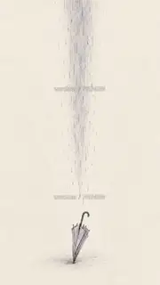Where the rain lines break · Illustration Image