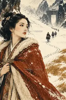 Journey through the Snow Pass · Illustration Image
