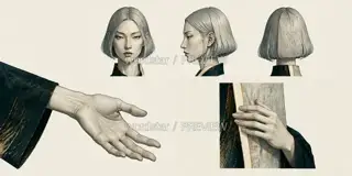 Lady of Mist·Mirror Without Shore·Divine Components and Gestures · Illustration Image