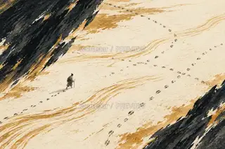 Tracks across the Shore · Illustration Image