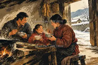 Gathering at Winter Solstice · Illustration Image