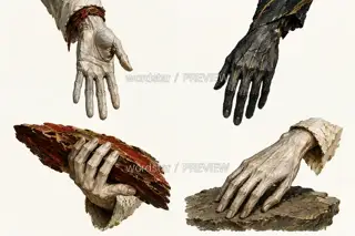 Mountain Folding Walker, Offset Layers Mountain Spirit, Gesture Settings · Illustration Image