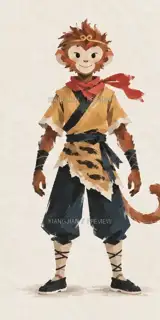 Wukong · Front View · Paper Art AI Image