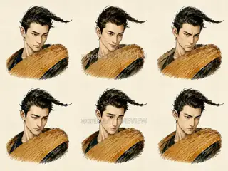 Lei-Gathering Child · Drum Bone Echo · Expression · Illustration Image