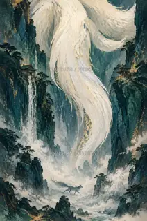 A White Cascade