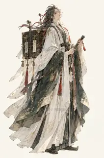 Shanlan Cangzhu, original promotional page character, transparent key visual · Illustration Image