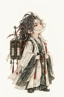 Mountain Mist Keeper, promo page original character, chibi form · Illustration Image