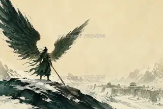 Wings at the Frozen Pass · Illustration Image