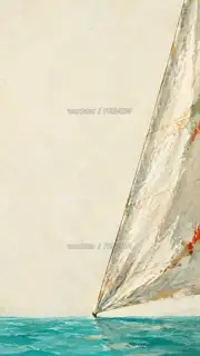 The Sail Waiting for Wind · Illustration Image