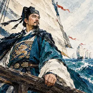 Standing at the Bow · Illustration Image
