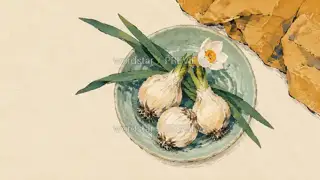 Before the Narcissus Opens · Illustration Image