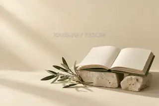Paper Page and Olive · Illustration AI Image
