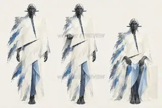 Lady of Mist Division, Mist-Cut Ethereal Robes, Movement · Illustration Image