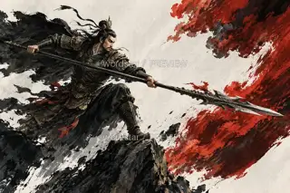 The Spear Holds the Wind · Illustration Image