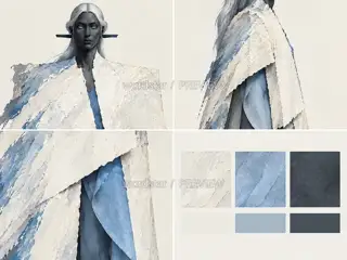 Lady of Mist Division - Mist-Cut Void Robe - Form and Material · Illustration Image