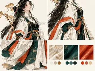 Ginkgo Branch Bearer, promotional key visual, form and material · Illustration Image