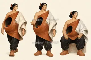 Fire Keeper Mother, Pottery Heart Fire Kiln, Movement · Illustration Image