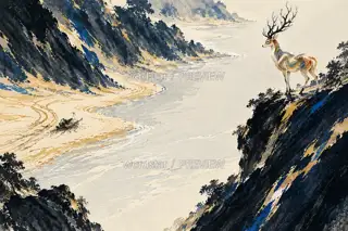 Tracks at the River · Illustration Image