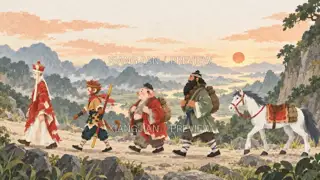Stories on the Mountain Path 317 · Paper Art AI Image