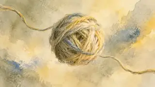 Yarn Slowly Loosening · Illustration Image