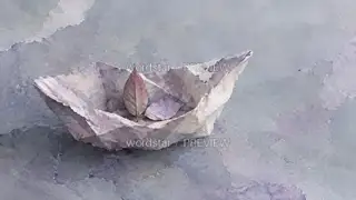 Paper Boats Afloat · Illustration Image