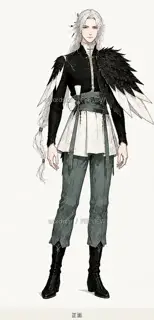 Crane Shadow Guards Spring, Spring Ritual Broken Feather, Front · Illustration Image