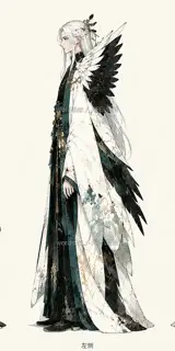 Crane Shadow Spring Herald · Promo Page Original Character · Left Side · Illustration Image