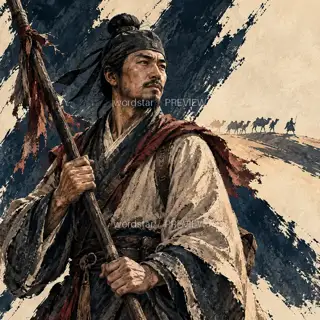 Carrying the Envoy Staff West · Illustration Image