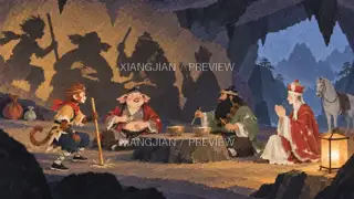 Stories on the Mountain Path 312 · Paper Art AI Image