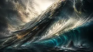 Kunpeng, One Wing Turns the Sea · Illustration Image